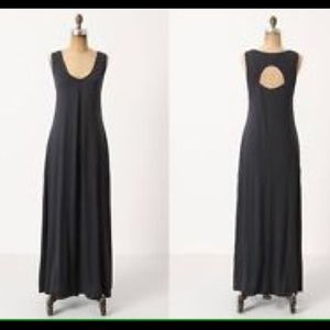 Navy Anthropologie Maxi Dress